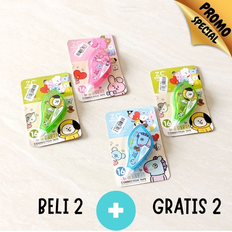 

ZC-9929 CORRECTION TAPE BT21 KECIL