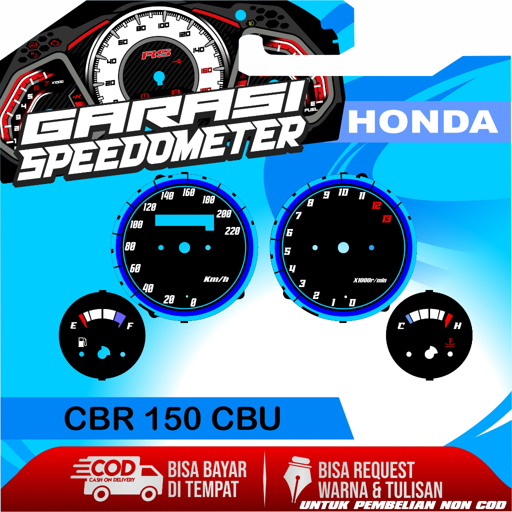 PAPAN SPEEDOMETER CUSTOM HONDA CBR 150 CBU