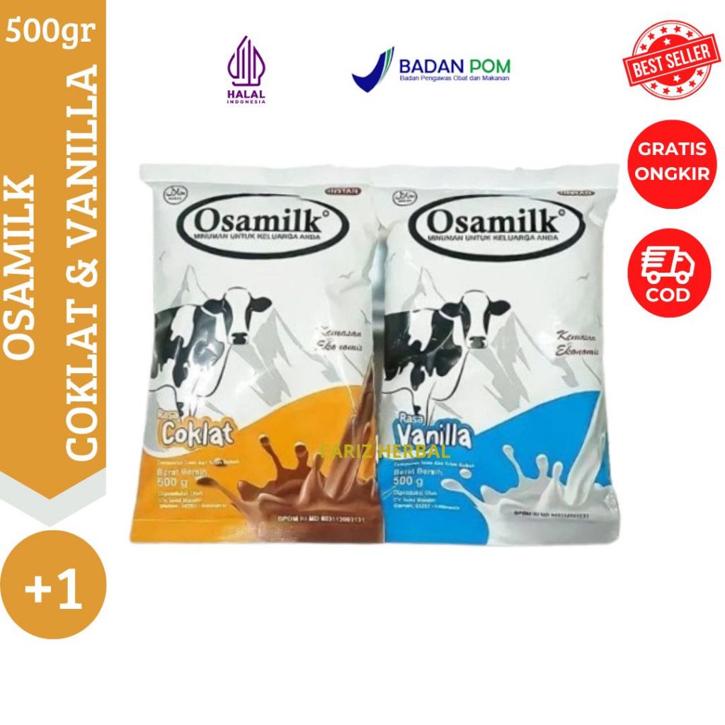 

OSAMILK Susu Penggemuk Badan Susu Sapi Bubuk Coklat-Vanilla