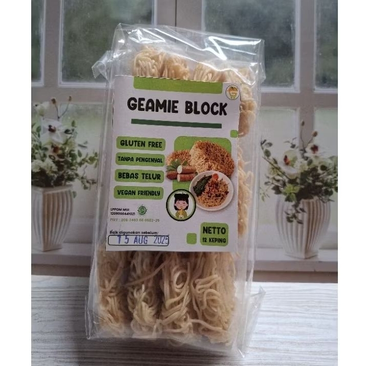 

Geamie Block TANPA BUMBU isi 12 keping | Mie Bebas Gluten | Gluten Free Noodles
