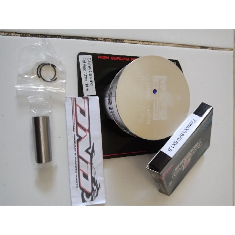 MOTO1 Piston casting 72mm pin 14/Piston 72 pen 14/Piston kit casting moto1 72mm pin 14