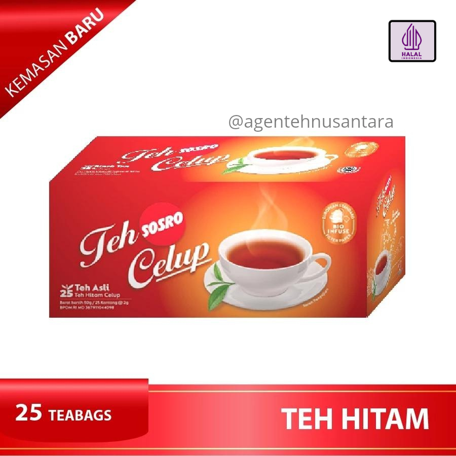 

TEH SOSRO CELUP BLACK TEA ISI 30 BAGS