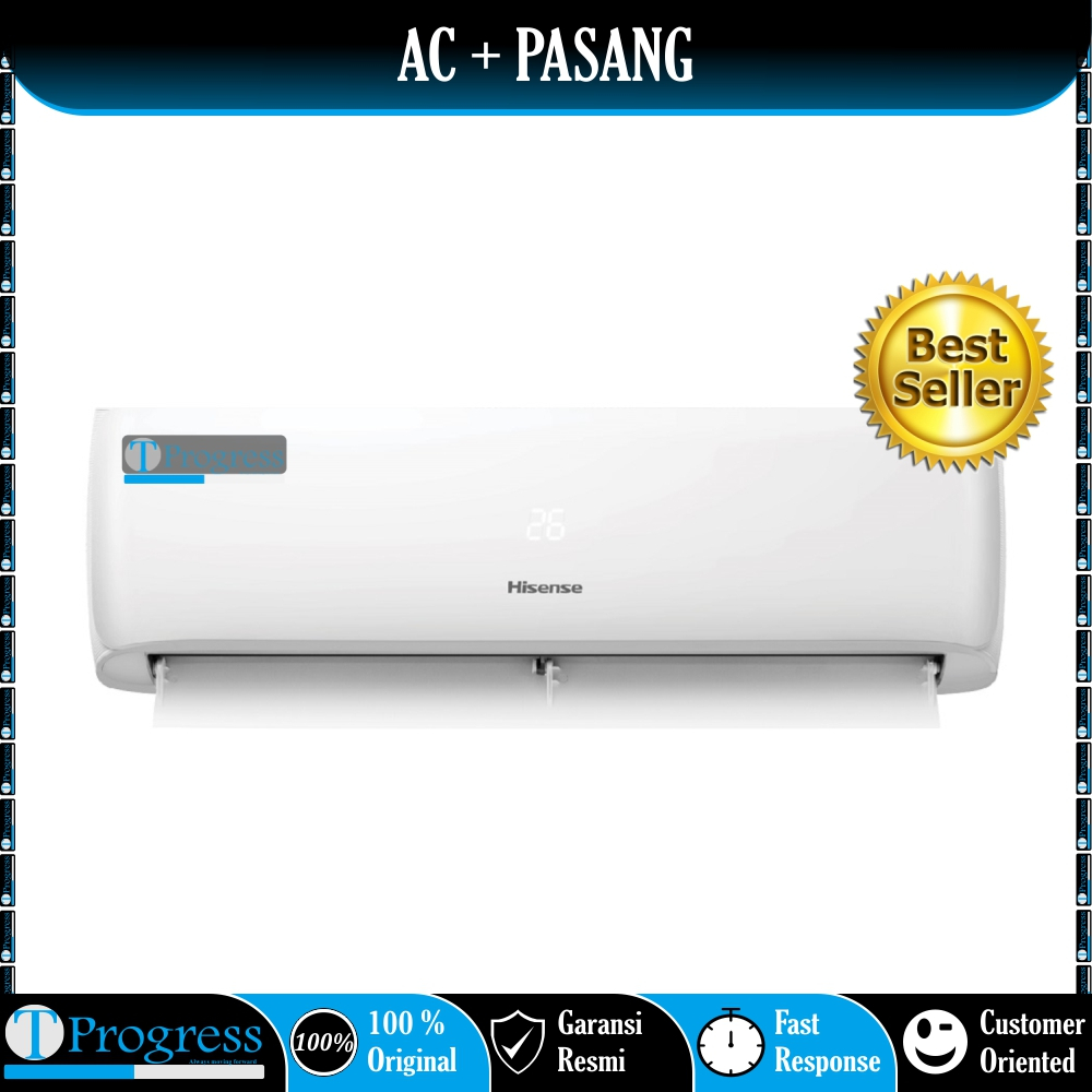 AC HISENSE 1/2 PK AN-05CDG / AN-05CEG + PASANG