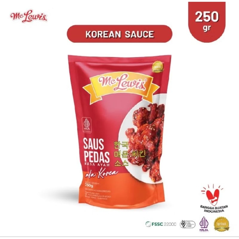 

MC LEWIS Saus Pedas Rasa Ayam Ala KOREA 250gr Halal Enak Murah