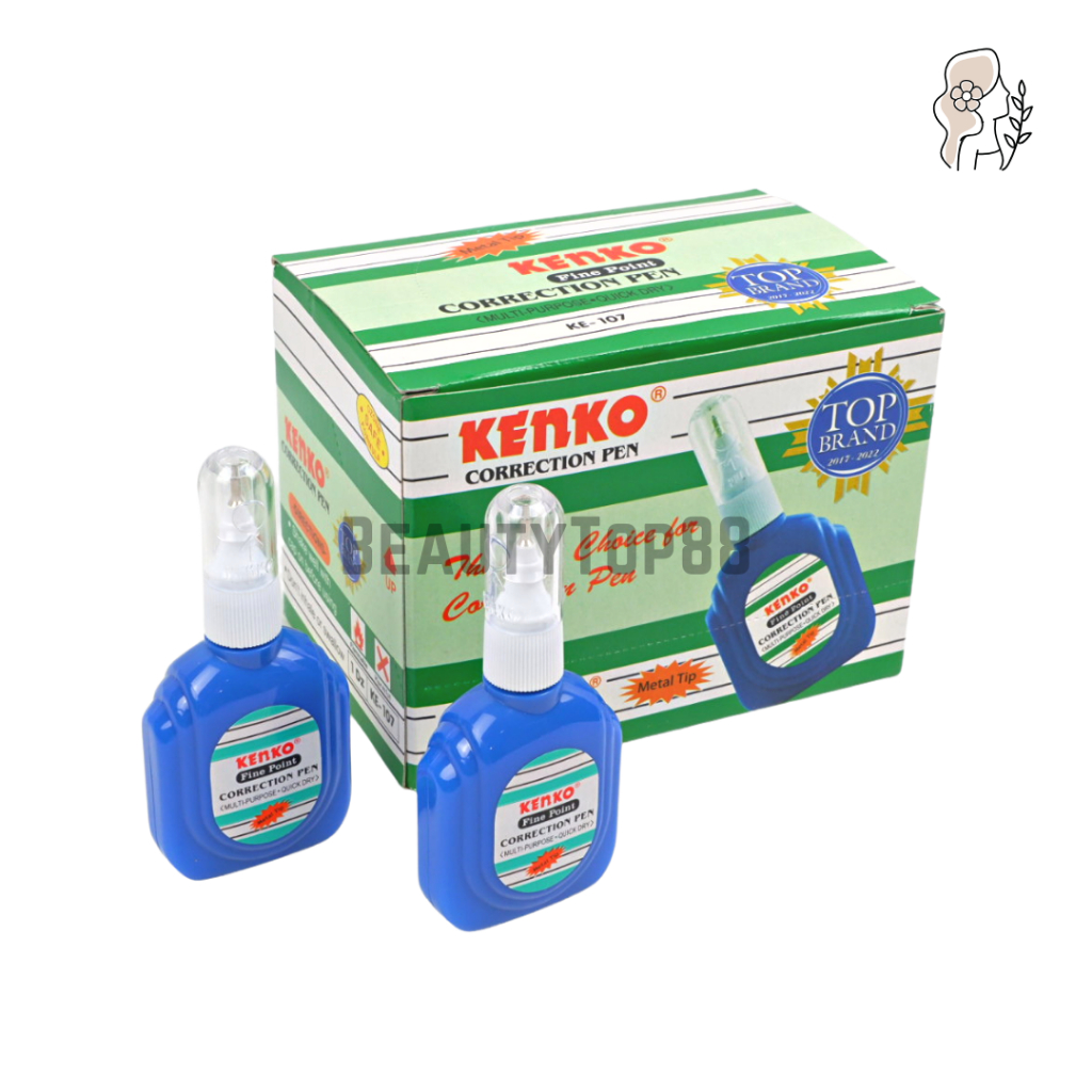 

Correction Fluid Kenko KE-107 - Tip Ex Cair Penghapus Botol Biru - Cairan Koreksi Tinta Pena Metal Tip KE107