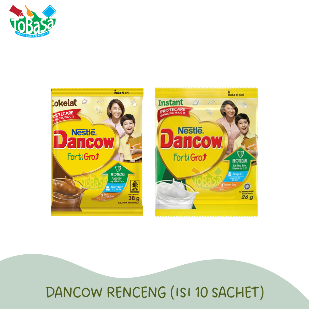 

Susu Dancow Fotigro Sachet Putih Coklat (isi 10 sachet)