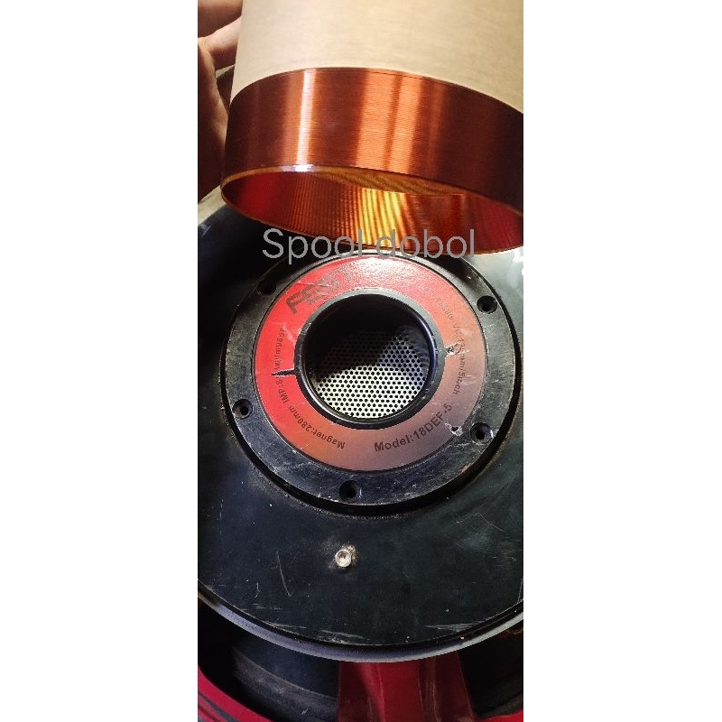 spull spul spool speaker 18 FEST  18DEF 5INC fiber inout