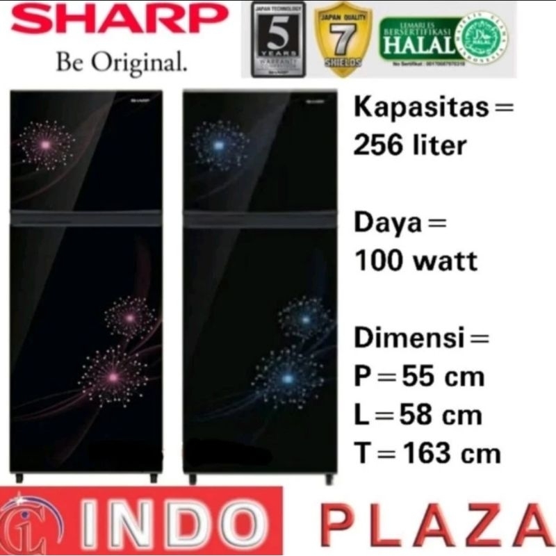 KULKAS SHARP 2 PINTU SJ-317MG (MEDAN)
