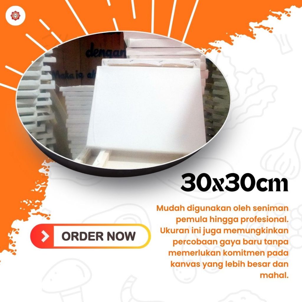 

Promo! KANVAS LUKIS 30X30 CM | Putih - WATER COLOR, SMOOTH QUALITY Tebal Premium-Murah berkualitas