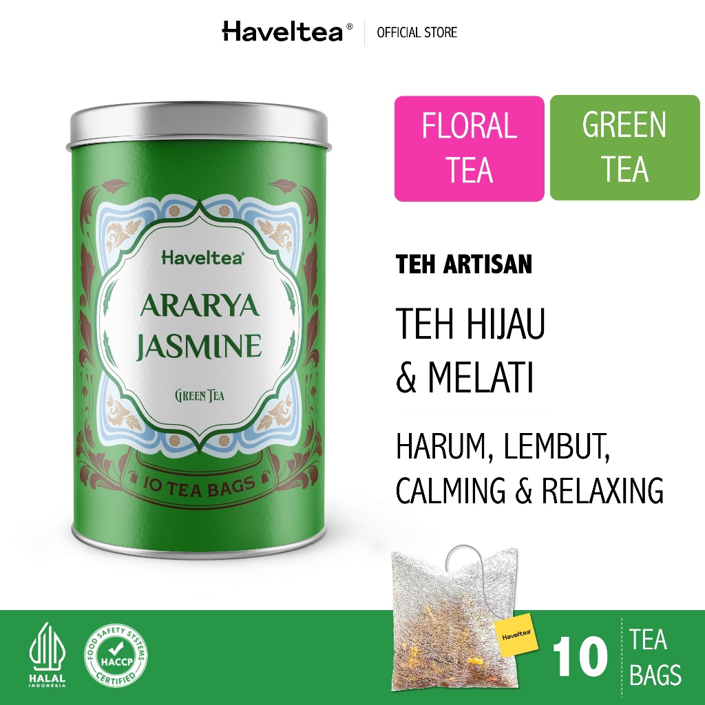 

ARARYA JASMINE | Big Tin | Haveltea | Teh Melati | Green Tea Jasmine