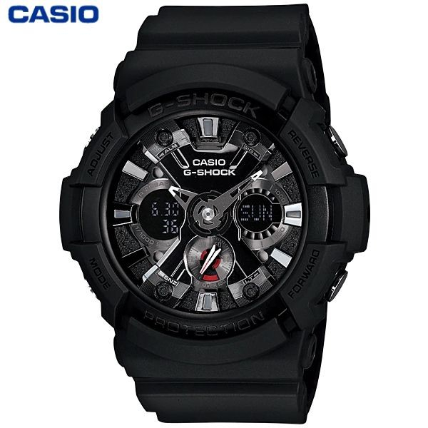 JAM TANGAN CASIO PRIA CASIO G-SHOCK GA-201-1A - GA201 HITAM G-SHOCK ORIGINAL