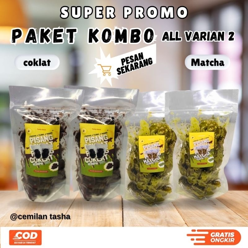 

kripik pisang paket combo all varians
