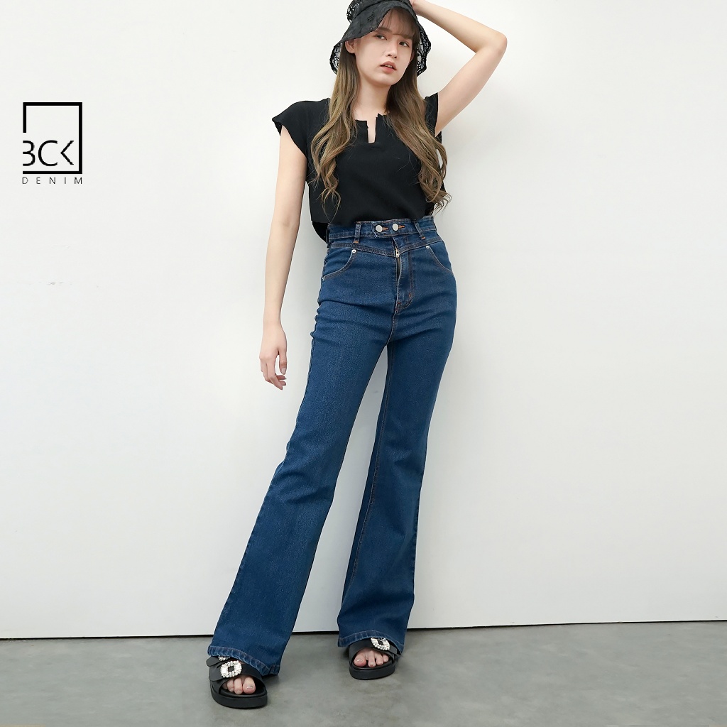 BCK - Molina 2 Celana Jeans Cutbray Wanita Cutbray