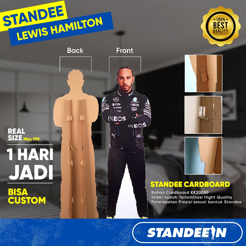 Standee Lewis Hamilton / Human Standee Figure