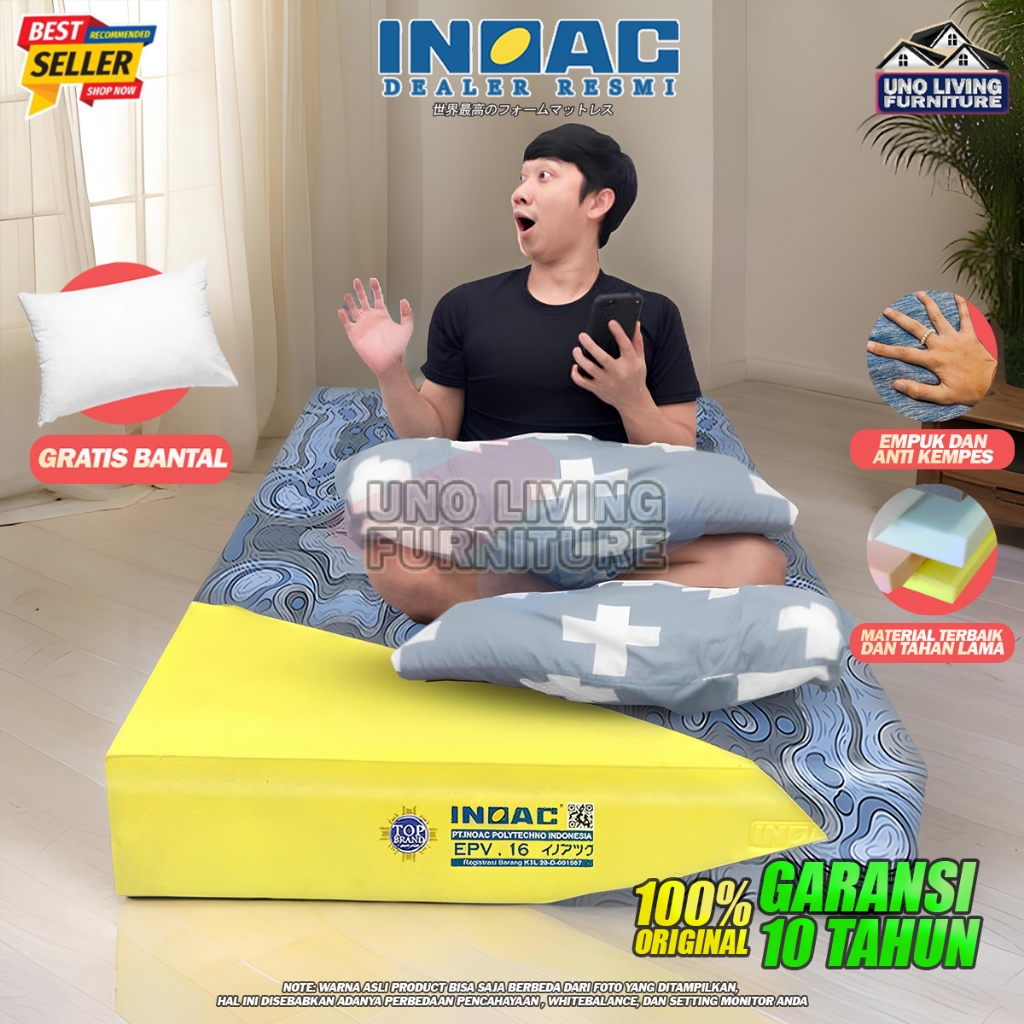 KASUR LANTAI INOAC 180 CM KASUR KASUR MURAH Kasur Busa INOAC Density 16 Original Garansi 10 Tahun An