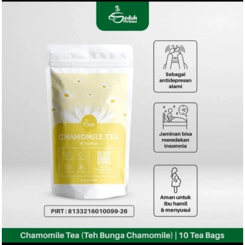 

10 Tea Bags - Chamomile Teh Insomnia | Flower Tea Siap Seduh