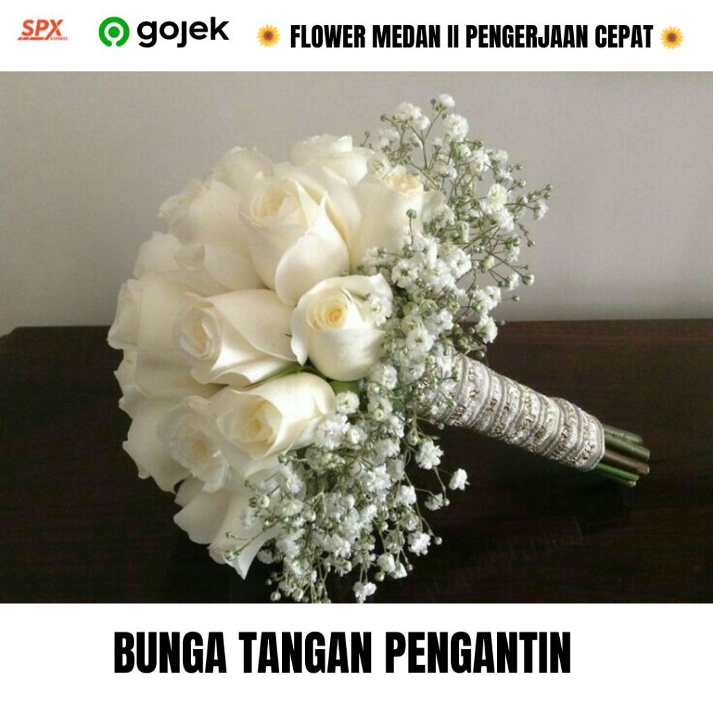 W01 flower medan bunga tangan pengantin pernikahan dekorasi pesta premium handbouquet wedding medan