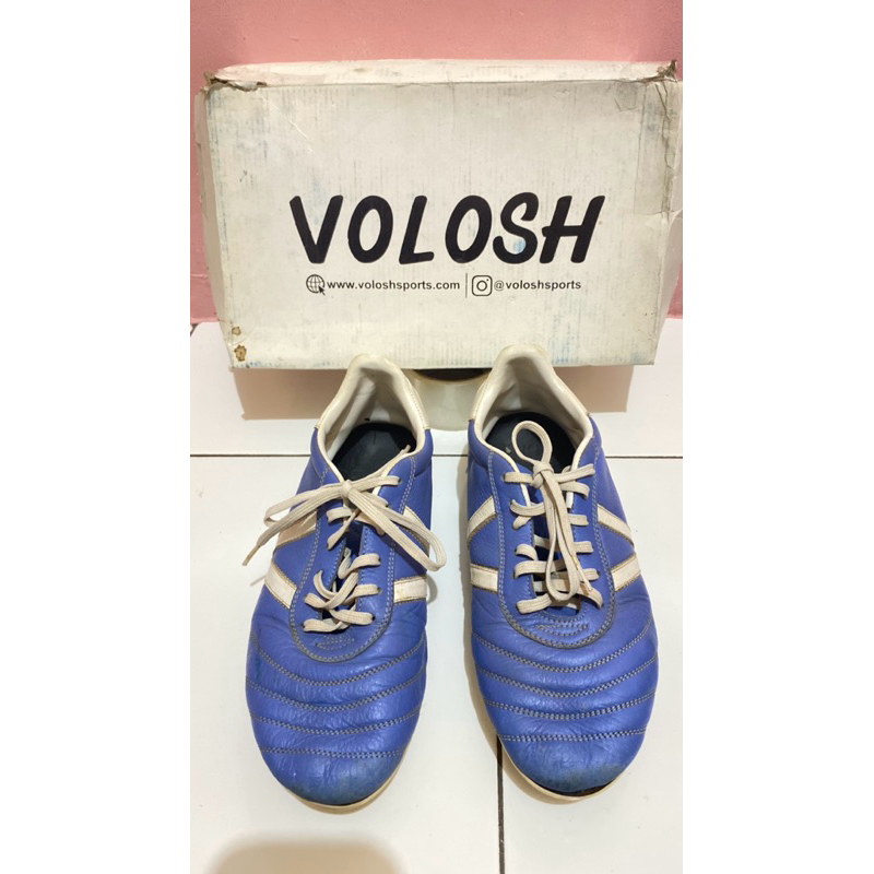 Preloved Original Sepatu Bola Volosh Zege Biru Putih Size 42