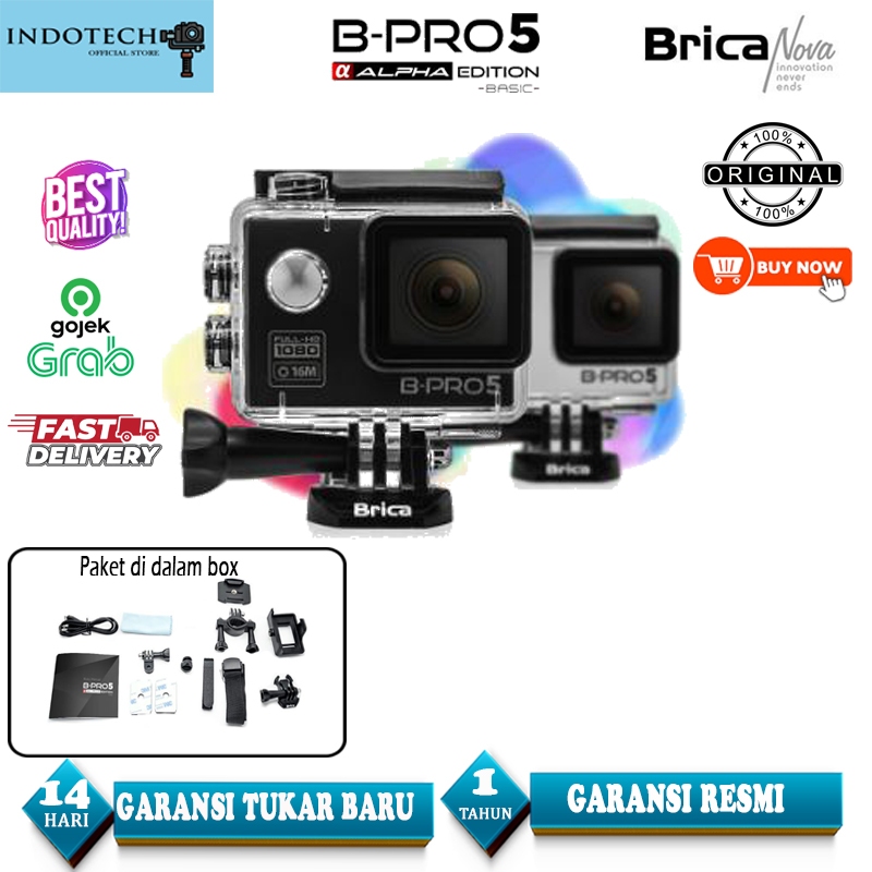 Brica Bpro 5 Alpha Edition Basic - AE BASIC - Action Camera - Free Aksesories