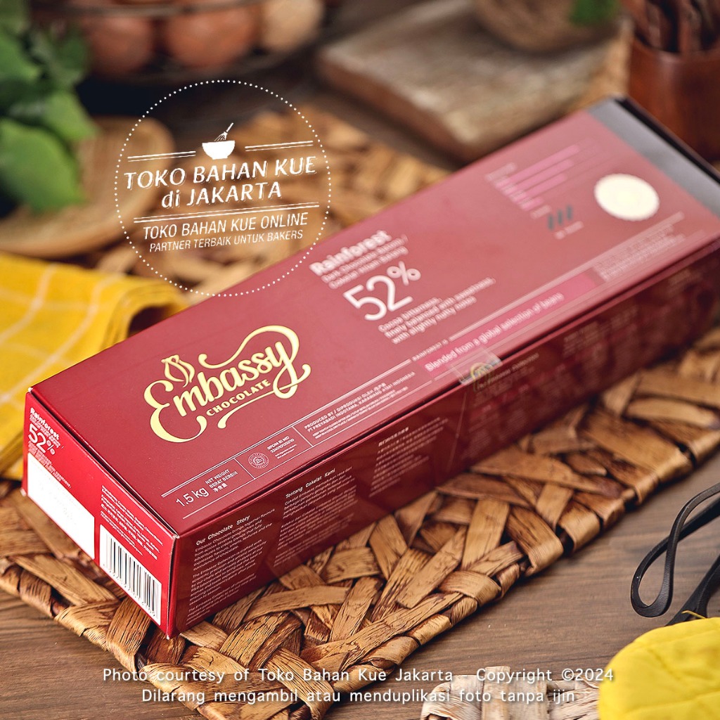 

Tulip Embassy Chocolate Stick - Rainforest 1,5kg Pack Box ASLI Dark Chocolate Baton Couverture 52%