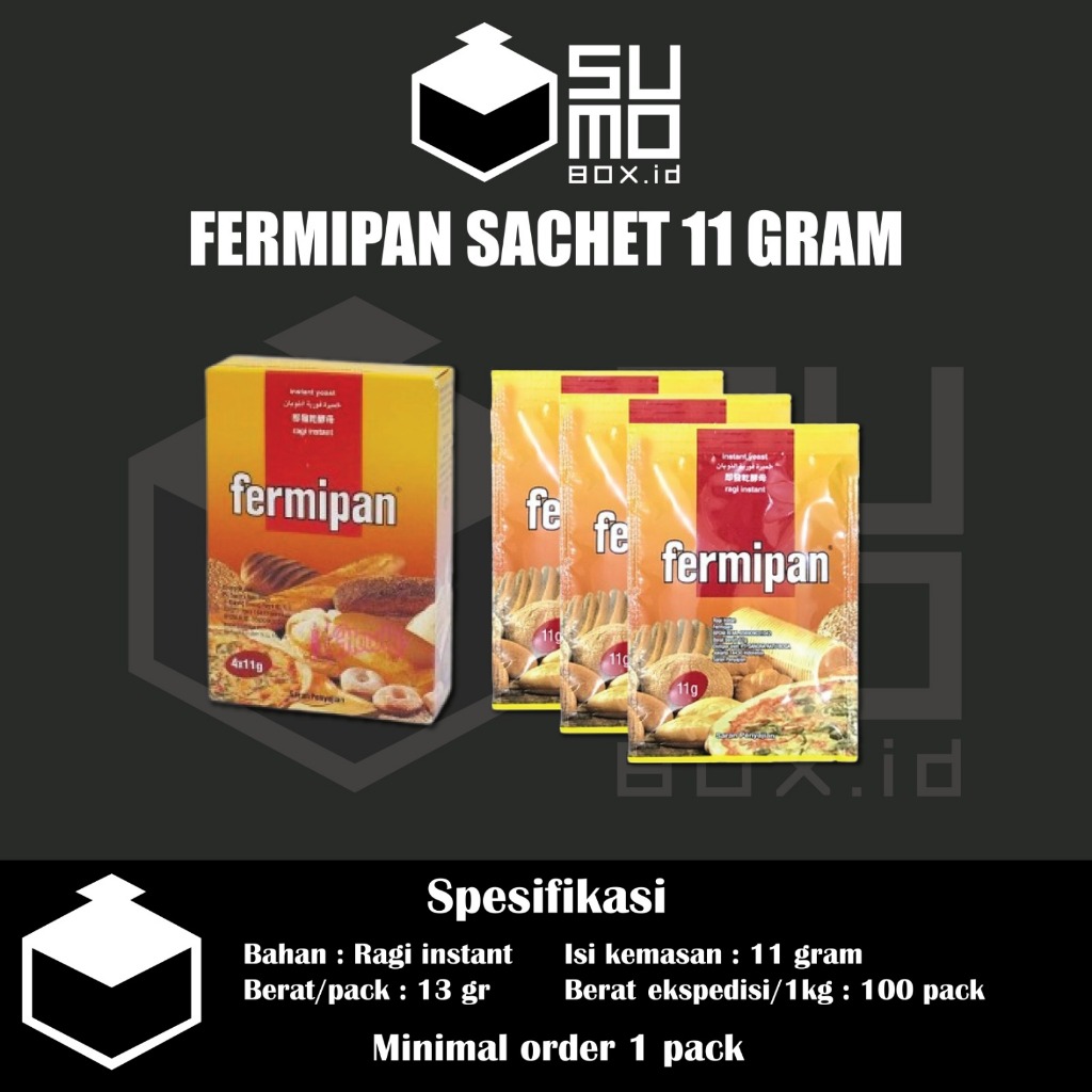 

Fermipan Sachet 11gram / Ragi Instant / Instan Yeast