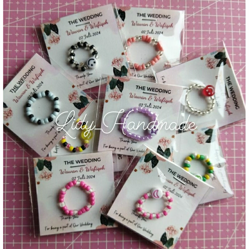 souvernir pernikahan / Souvernir unik / souvernir cincin manik