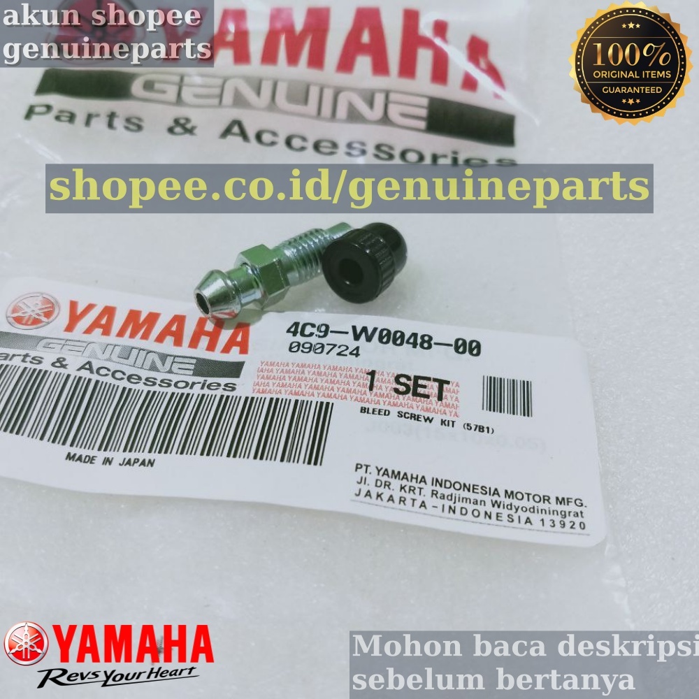 BAUT NEPEL ANGIN KALIPER CAKRAM DEPAN JUPITER MX 135 OLD LAMA ASLI ORIGINAL YAMAHA