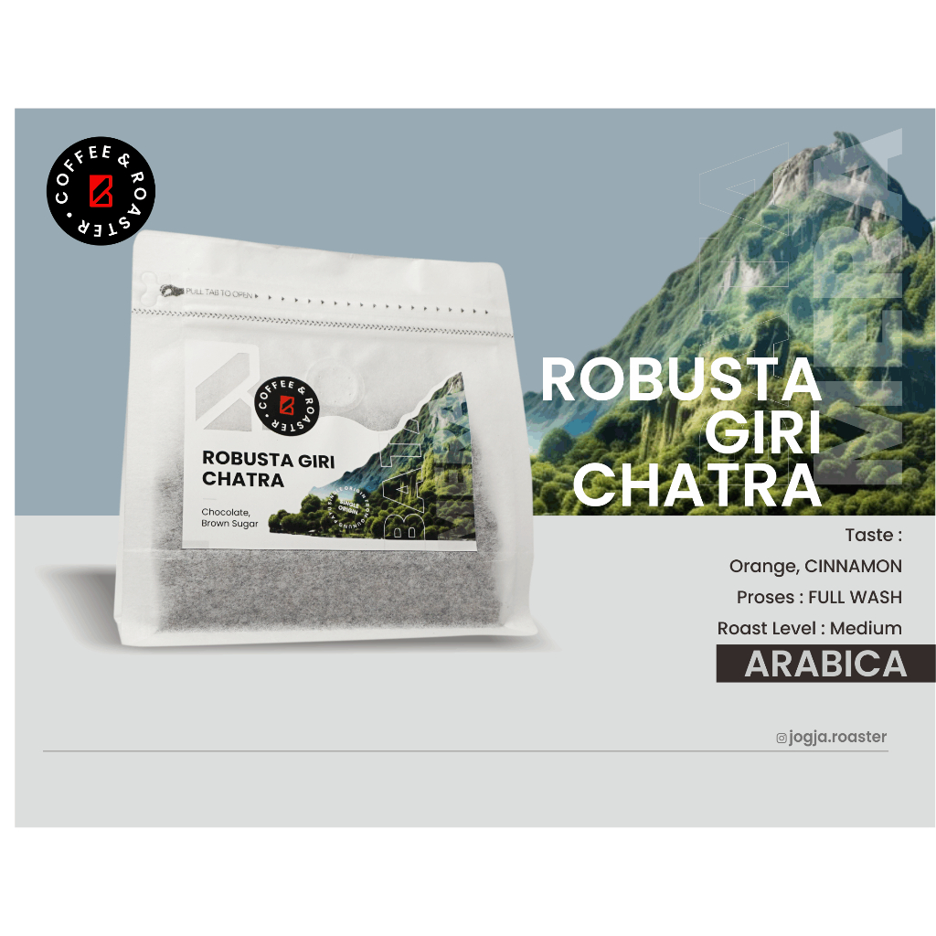 

Biji Kopi Robusta "Giri Catra" 200 gram | Roast Bean, Grind Bean