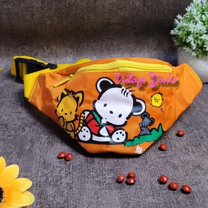 Vintage 90s Tas Pinggang Waist Bag Ponyko Orange