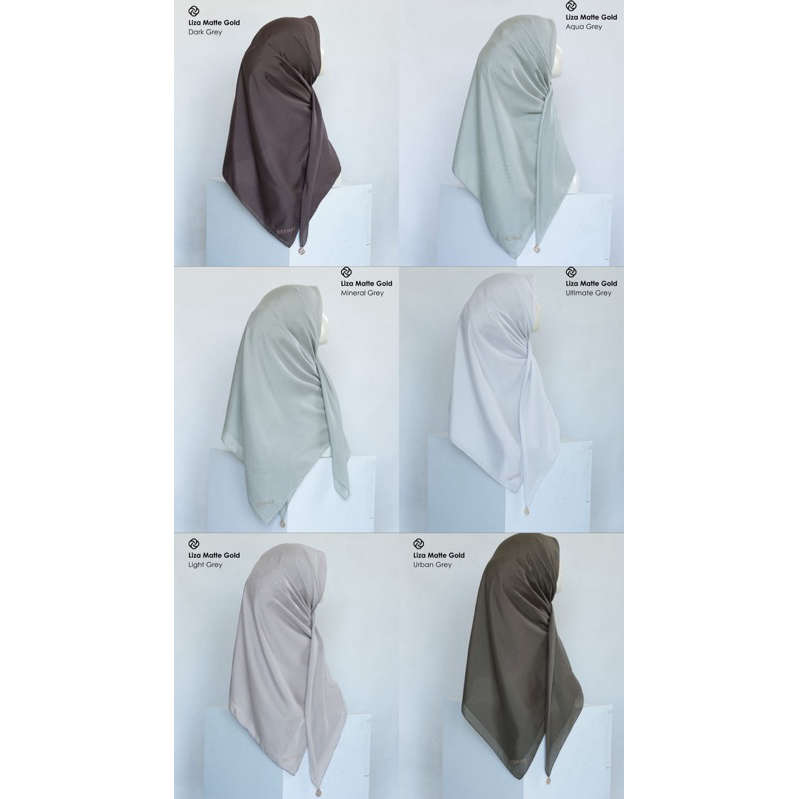 HIJAB LIZA GREY SERIES DEENAY