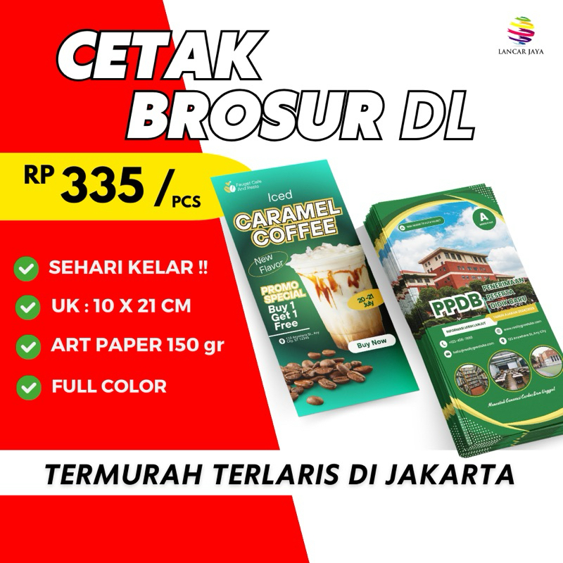 

BROSUR DL ||CETAK BROSUR 1/3 (A4) FLYER DL || BROSUR CUSTOM || BROSUR MURAH