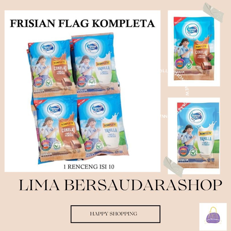 

FRISIAN FLAG BUBUK RENCENG ISI 10 SACHET | VANILA | COKLAT