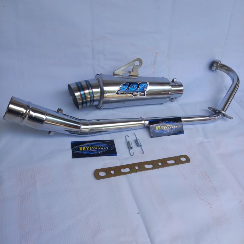 knalpot racing DOS full bas buat motor satria fu 150,jupiter mx old/new 135,Sonic