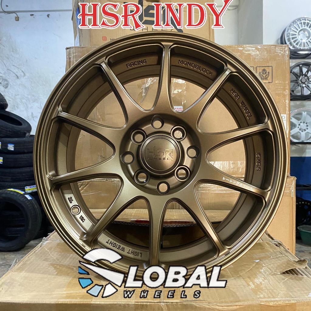 Velg Mobil HSR Indy Ring 15 Bronze Buat Avanza Jazz Yaris Mobilio Brio Sigra