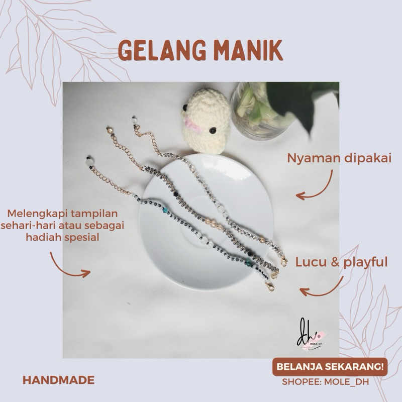 GELANG MANIK-MANIK/GELANG MANIK/GELANG MANIK LUCU/GELANG MANIK KOREA/cute beaded bracelet