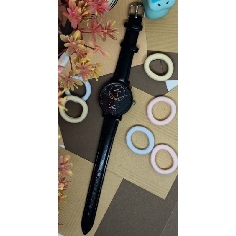 JAM TANGAN KALEP HITAM WANITA MURAH JAM FASHION MURAH