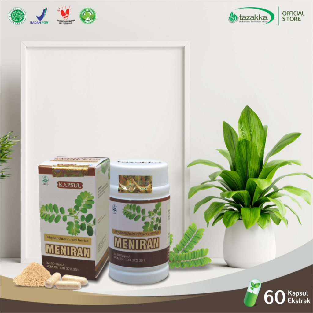 Meniran Ekstrak Herbal Tazakka Original Isi 60 Kapsul.