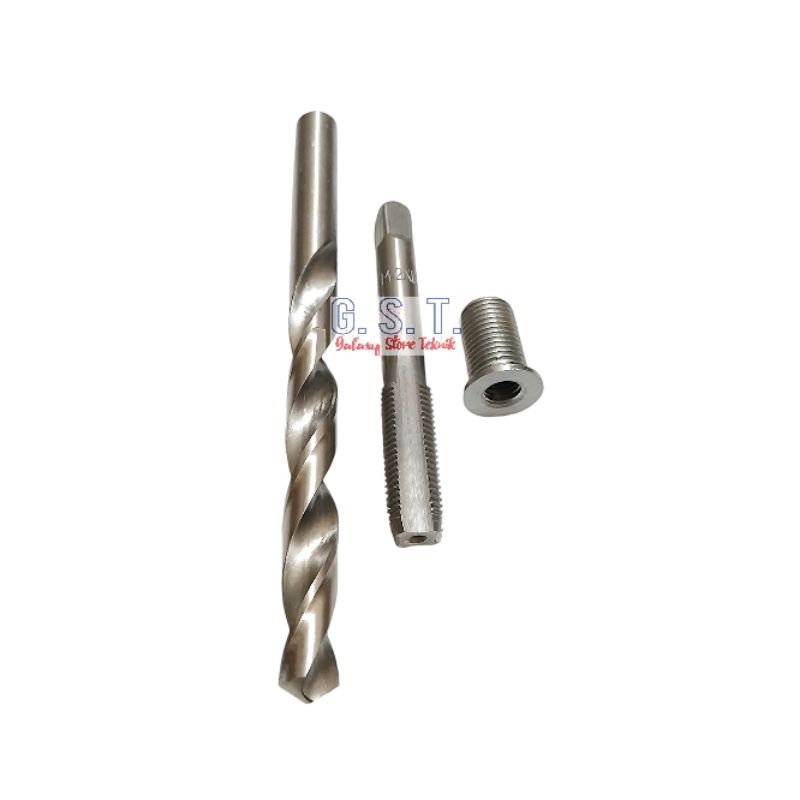 Promo! Paket komplit bor tap set bosh drat sok drat baut kunci 12 (drat luar m121.25 drat dalam