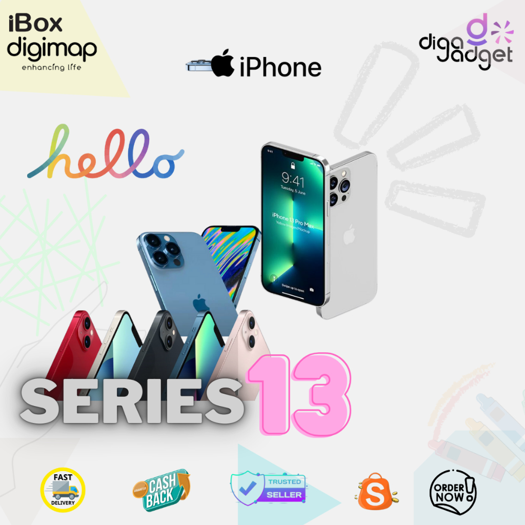 iBox iPhone 13 | 13 Pro | 13 Pro Max 128Gb | 256Gb | 512Gb  Resmi Fullset Original Apple