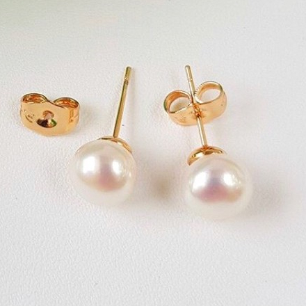 Giwang Mutiara Lombok Asli | Anting Mutiara | Giwang Bhayangkari Persit | Giwang Rhodium (bukan stai