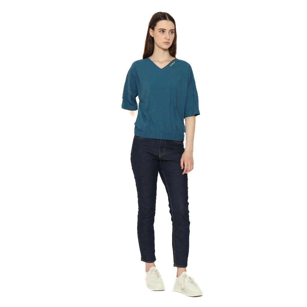 Planet Surf Clothing Kemeja Lengan Pendek Wanita Rayla Ladies Blouse Planet Surf