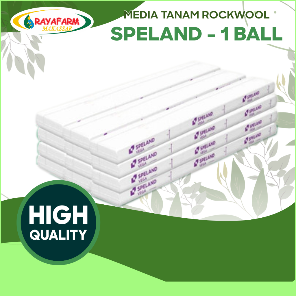 Rockwool Hidroponik Speland 1 Ball Rockwol isi 12 Slab.