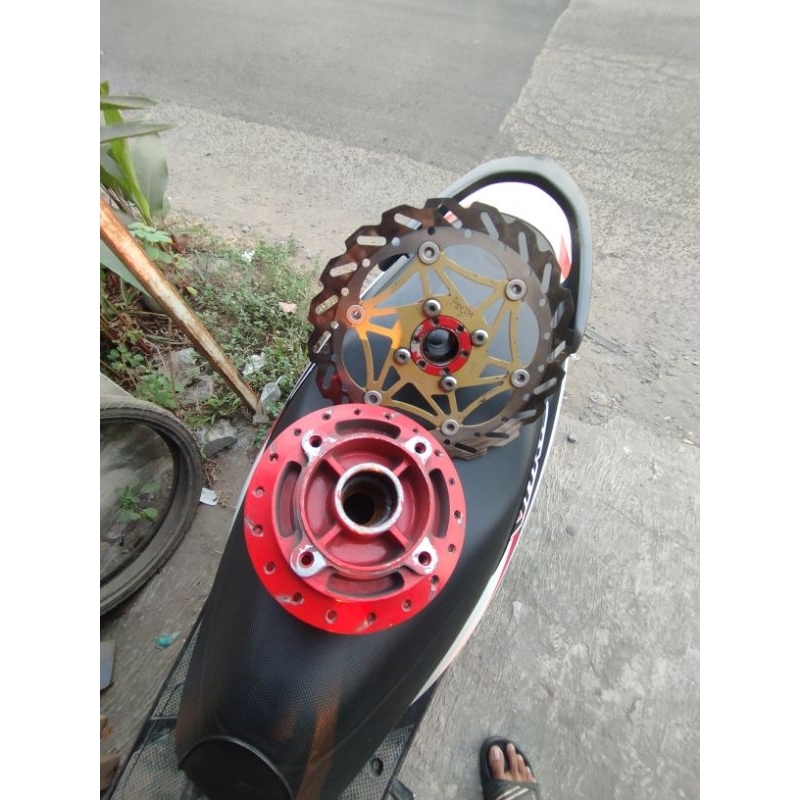 tromol ex ninja set piringan depan