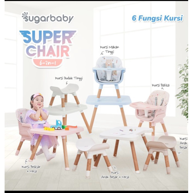 Sugar baby super chair 6 in 1 PRELOVED BRAND NEW IN BOX