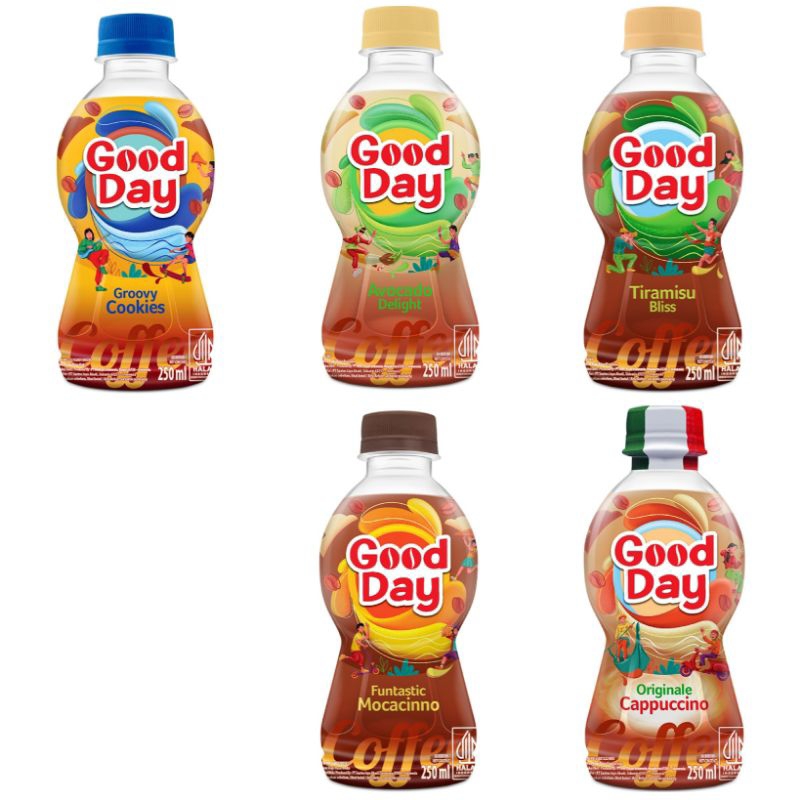 

Good Day Minuman Kopi Tiramisu Cappuccino Mocacino Avocado groovy cookies 250 ml