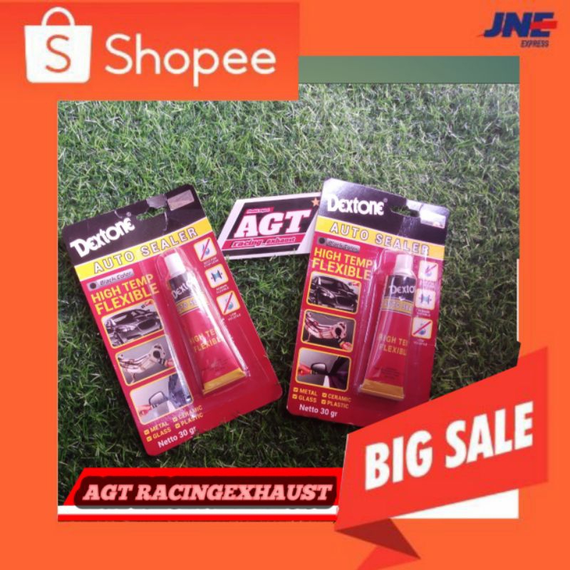 Lem Silikon HITAM LEM MOBIL dan Motor anti bocor waterproof- DEXTONE AUTO SEALER 30gr 30 gram