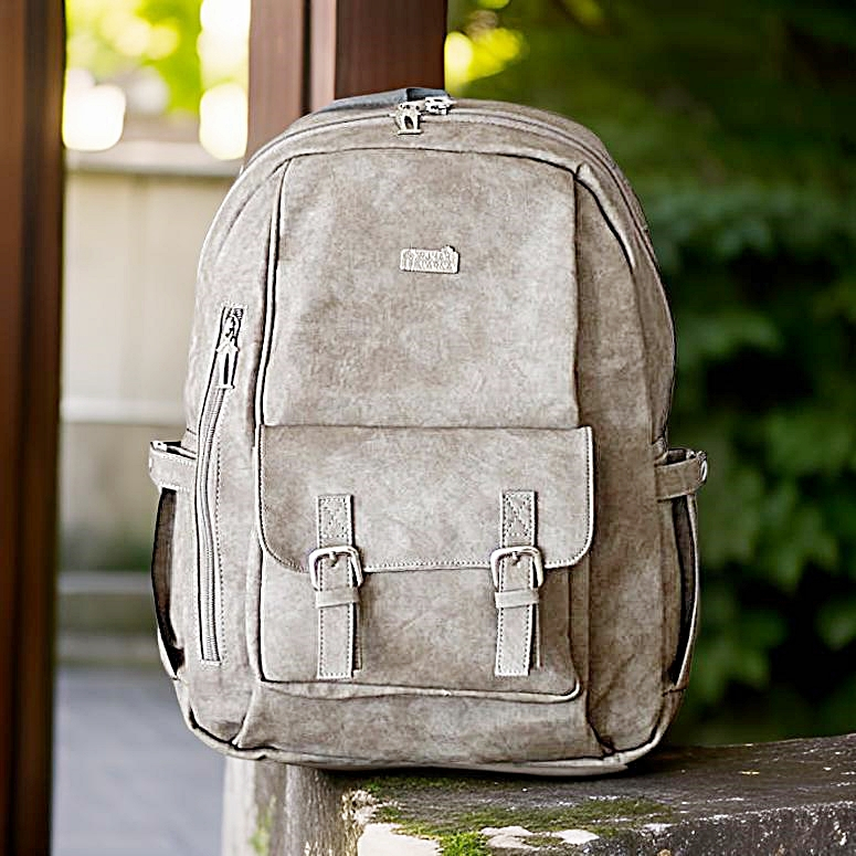 Rumah Warna Tas Ransel Tas Laptop 15 inci 28 x 12 x 38 cm Afnan Abu