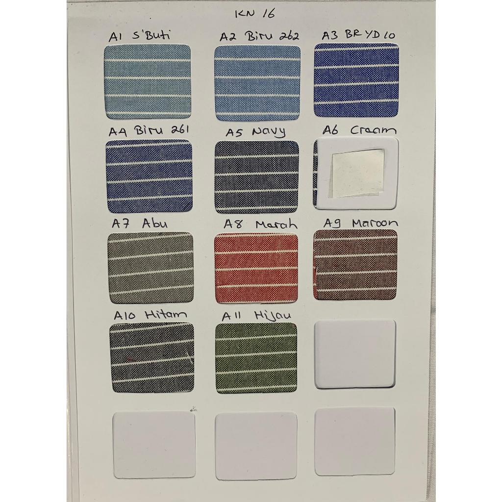 Kain Oxford Motif Salur Rollan Premium 100 Yard - Bahan Oxford Salur Rollan