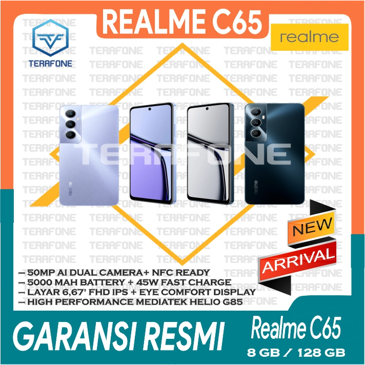 REALME C65 RAM 8/128 8/256 GB GARANSI RESMI TERMURAH
