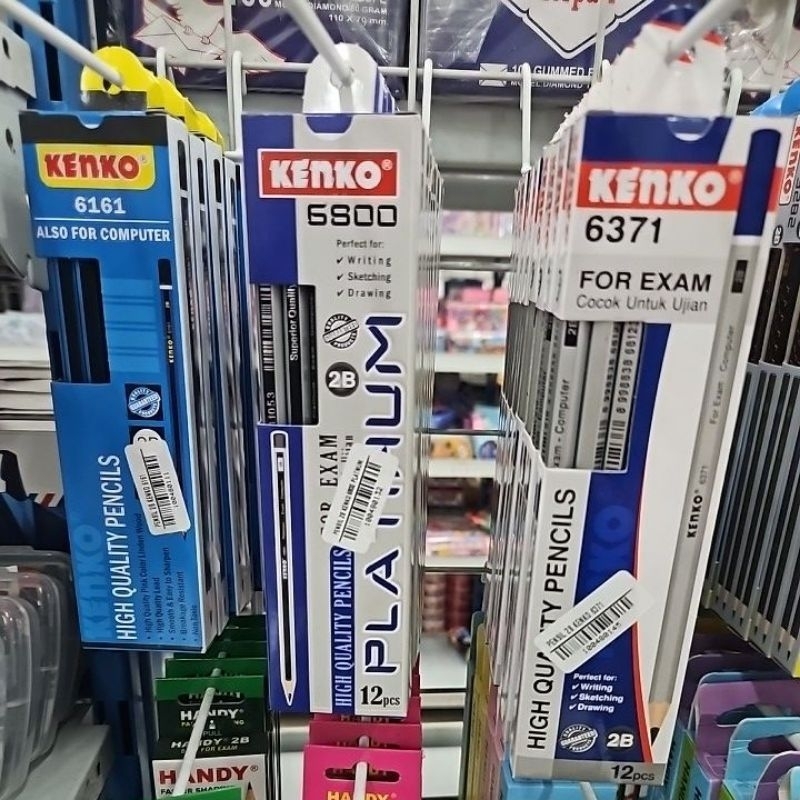 

pensil 2B kenko pensil ujian pensil gambar (1 lusin isi 12 pcs)